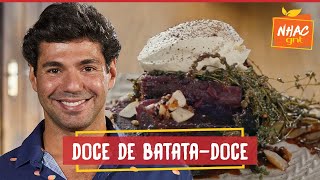 Doce de batatadoce roxa na brasa com calda de mel  Felipe Bronze  Perto do Fogo [upl. by Asetal]