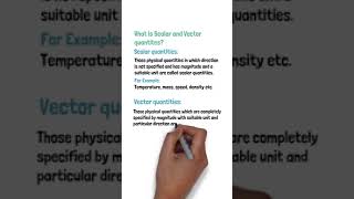 What is Scalar and Vector quantites shorts science physics [upl. by Corley]