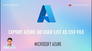 How to export Azure Active Directory User List as CSV file using Powershell commands [upl. by Leasia876]