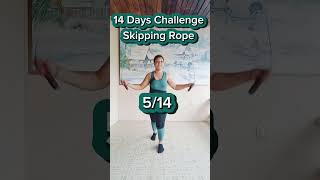 14 Days Skipping Rope Challenge shortvideo burnout follower skipping reels losebellyfatfast [upl. by Harrak609]