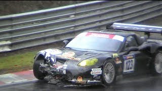 Crash Kissling GM Corvette Nürburgring Nordschleife [upl. by Bara]