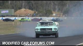 Supercharged Kingswood KIN64 powerskid at Qld Powercruise [upl. by Pros]