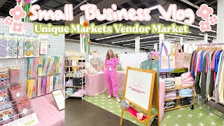 Unique Markets Vendor Market  My 1st Market FLOP Small Business Market Vlog  Vendor Market Vlog [upl. by Aharon]