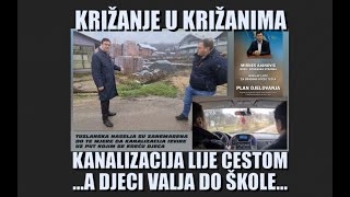 KRIŽANJE U KRIŽANIMA – KANALIZACIJA LIJE CESTOM A DJECI VALJA DO ŠKOLE [upl. by Zabrine]