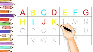 A for apple B for ball kids rhymes ABCD Alphabets A to Z kids learn English Varnmala ABCD abc [upl. by Dail]