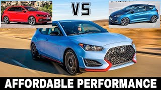 Hyundai Veloster N VS Polo GTi VS Fiesta ST Affordable Sports Cars of 2018 [upl. by Ahkihs]