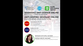 SEMINÁRIO ANTIDOPAJE ONLINE [upl. by Notlaw124]