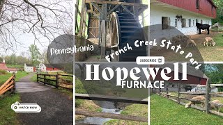 Hopewell Furnace National Historic Site PA  Places to Visit in Pennsylvania  French Creek Park [upl. by Salamanca273]