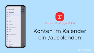 Konten im Kalender einblenden oder ausblenden  OnePlus Android 14  OxygenOS 14 [upl. by Hadria]