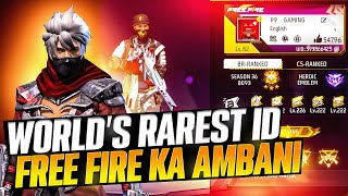 World Most Rarest 🤑Free Fire Account Ever P9 Gaming id Review😱🤯 [upl. by Misty]