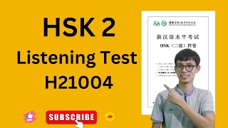 HSK 2 Listening with answers H21004 [upl. by Denice]