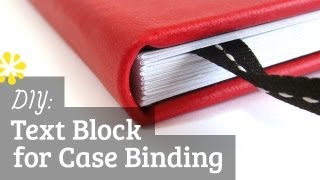 DIY Text Block  Case Bookbinding Tutorial  Sea Lemon [upl. by Anoj708]