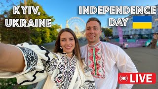 Live from KYIV UKRAINE  Independence Day 2024 with lubafromukraine [upl. by Sergu]