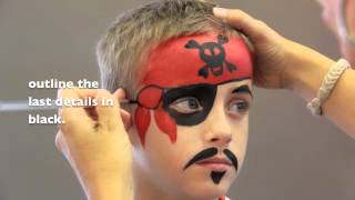 Pirate FACE PAINTING  MAQUILLAGE POUR ENFANTS [upl. by Adabel]