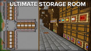 Minecraft Storage Room with Automatic Sorting System  2 Million Item Capacity [upl. by Loats]