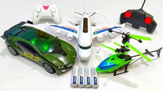 Radio Control Airbus A380 and Remote Control Racing Car Unboxing helicopter airplane a380 rc car [upl. by Wolfson]