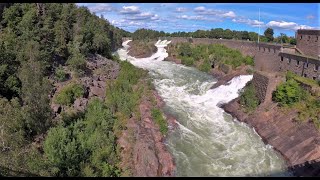 The waterfalls in Trollhättan in 2022 4K [upl. by Pattin]