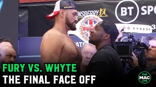 Tyson Fury vs Dillian Whyte Final Face Off ahead of Wembley clash [upl. by Frederico]