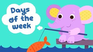 Days of the Week Song for Kindergarten Kids  Children Songs with Lyrics  Kids Academy [upl. by Nils961]