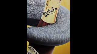 Custom airbrushed Carlsberg Elephant Beer airbrushpaint carlsberg airbrushing [upl. by Methuselah]