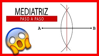 🔥 Como hacer la MEDIATRIZ de un segmento 💪 MEDIATRIZ PASO A PASO 🏆 Dibujo Técnico FÁCIL Y RÁPIDO [upl. by Bunde]