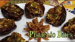 Pistachio Stuffed Dates Thernochef video recipe cheekyricho [upl. by Rolyks]