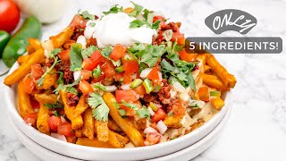 EASY homemade nacho fries recipe [upl. by Nalda218]