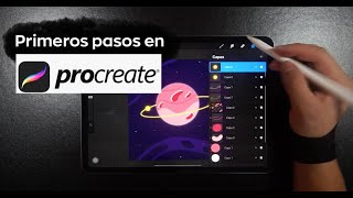 Primeros pasos en Procreate  Tutorial en Español Uso de herramientas  con ejercicio practico [upl. by Ferro]