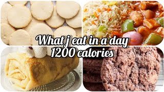 1200 calories diet  Low calorie what I eat in a day to lose weightlow calorie high protein [upl. by Dorolice]