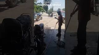 bike service and washing shorts youtubeshorts shortsvideo [upl. by Remliw]