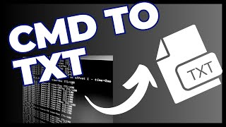 Exportando texto do CMD para arquivo TXT [upl. by Wade]