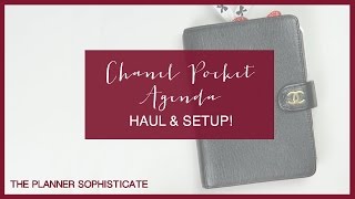 Chanel Pocket Agenda Haul amp Setup [upl. by Initsed]