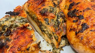 The Perfect Spinach Stuffed Chicken BreastHow To Make Recipe [upl. by Eihtur649]