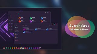 Synthwave 84 Theme for Windows 11  Best Windows 11 Customization [upl. by Anoiek]