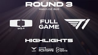 Full Highlights DK vs T1  Playoffs R3  LCK Mùa Hè 2024 Nhánh Thua [upl. by Dahaf349]