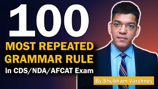 100 Most Repeated Grammar Rule by Shubham Varshney  English Grammer Rule  Error Spotting [upl. by Imaj]