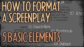 How To Format A Screenplay  5 Basic Elements  FRIDAY 101 [upl. by Rett]