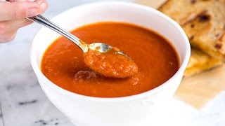 Easy Three Ingredient Tomato Soup Recipe [upl. by Atalante]