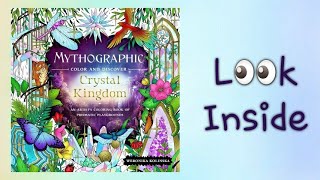 Mythographic Crystal Kingdom Coloring Book Flipthrough Weronika Kolinska [upl. by Korella]