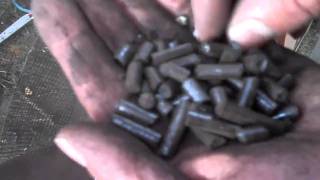 Making Coal Pellets for Use in Pellet Stoves [upl. by Dnaloy]