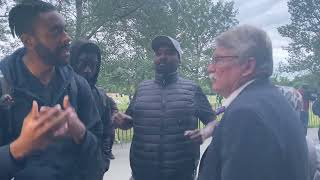 Trinity on trail  unitarian VS Trinitarian  Ft David  Speakers corner part 2 [upl. by Bates]