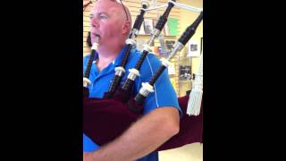 Lothian Bagpipes  Demo of Walsh J2 Hand Engraved Bagpipes [upl. by Koziel]