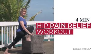 4 MIN Hip Pain Relief Workout  Essentrics [upl. by Mountfort]