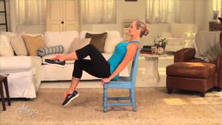 Easy Chair Exercises to Tone Your Abs and Belly [upl. by Geithner]