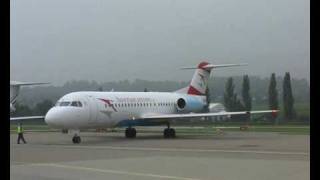 Austrian Fokker 70 at Altenrhein Airport [upl. by Joselyn547]