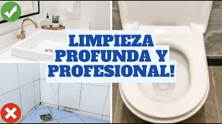 LIMPIEZA PROFUNDA Y PROFESIONAL DEL BAÑO  Consejos de Experta en Limpieza y Organización [upl. by Bette-Ann729]