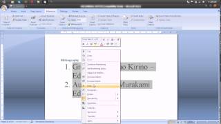 Tutoriale Video Microsoft Office  Adaugare bibliografie si citat [upl. by Meehaf771]