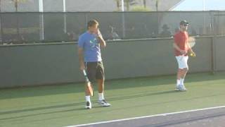 Federer practice hit Indian Wells Tennis Garden BNP Paribas March 17 2009 [upl. by Denny923]