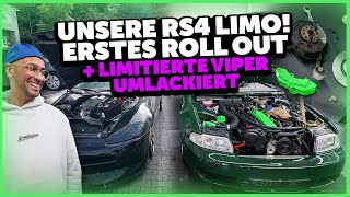 JP Performance  UNSERE RS4 Limo Das erste Roll out  Limitierte Viper umlackiert [upl. by Eynobe163]