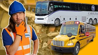 🚍 Buses for Kids  Learn about the Bus 🦺 Handyman Explores the School Bus [upl. by Enilada]